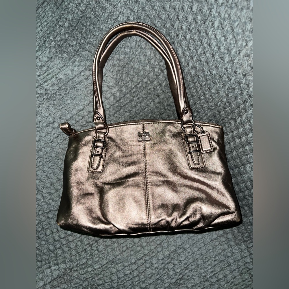 Coach Metallic Satchel